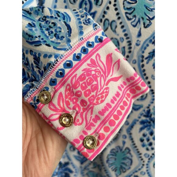 LILLY PULITIZER Sophie Resort White Isle Of Tile UPF 50+ Shift Dress Sz S - Picture 5 of 13